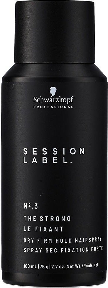 Schwarzkopf Session Label The Strong Dry Firm Hold Hairspray 100 ml
