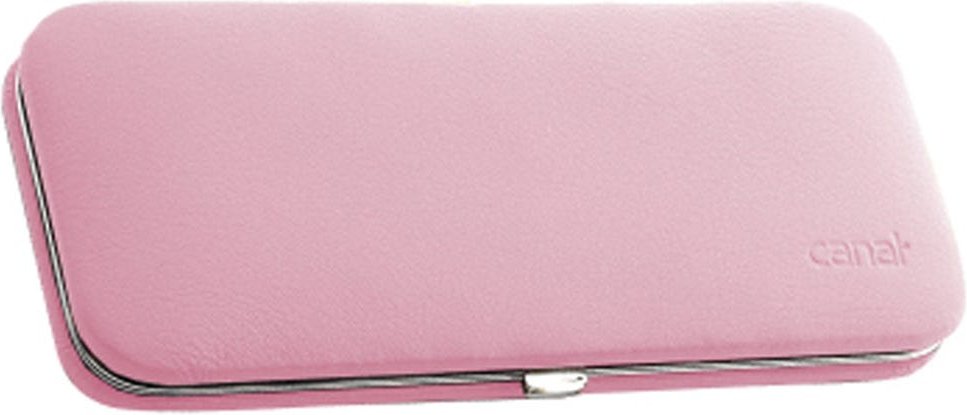 Canal Bügeletui aus Leder unbestückt Rosa