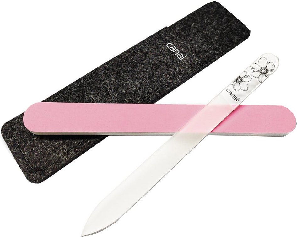 Canal Nagelpflegeset mit Glasfeile und Polierfeile