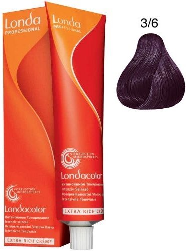 Londa Demi-Permanent Color Creme 3/6 Dunkelbraun Violett 60 ml