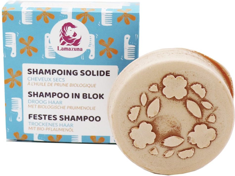 Lamazuna Festes Shampoo Pflaume/Geranie 70 g