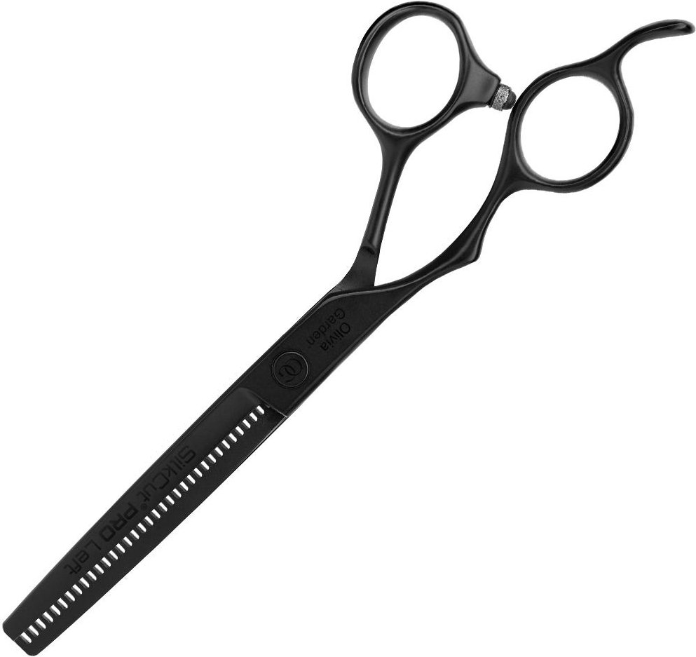 Olivia Garden Silk Cut Matt Black Effilierschere LH 6,0 Zoll