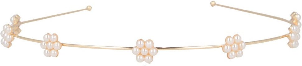 Solida Haarreif gold Blumenapplikation