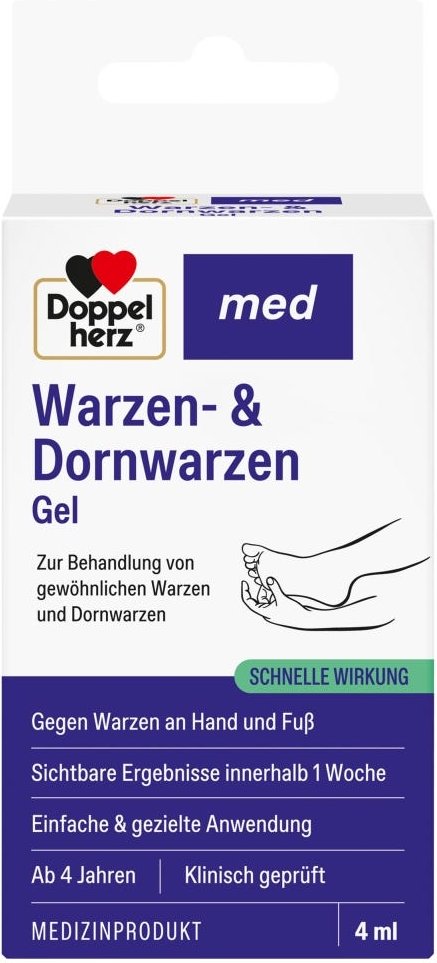Doppelherz Med Warzen- & Dornwarzen Gel 4 ml