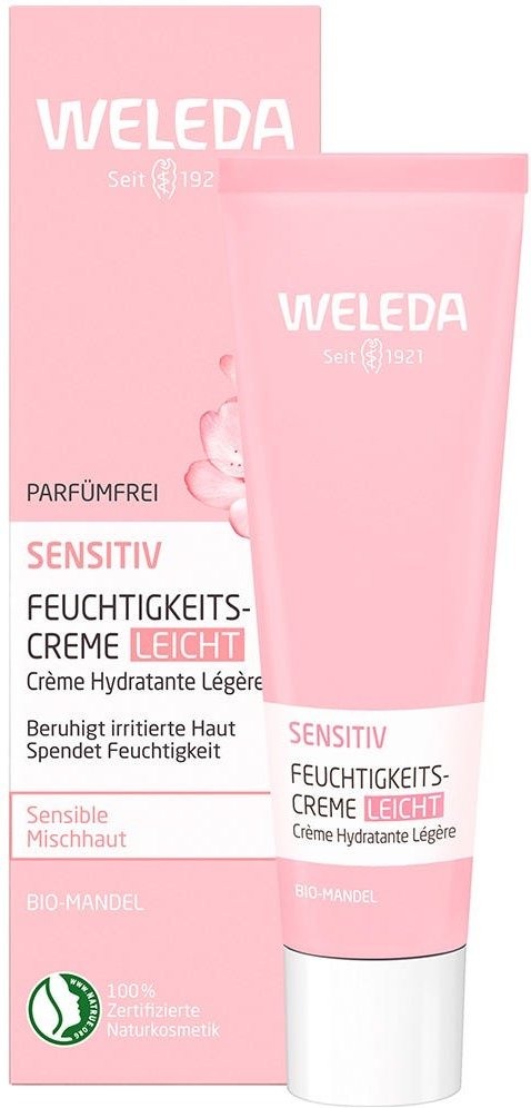 Weleda Sensitiv Feuchtigkeitscreme Leicht Mandel 30 ml