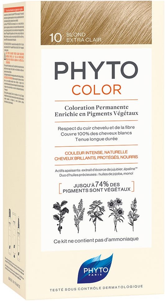Phyto Color 10 Extra Helles Blond Pflanzliche Haarcoloration