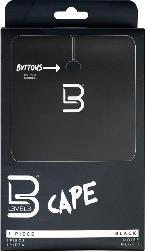 Level3 Cape Black Professioneller Haarschneideumhang