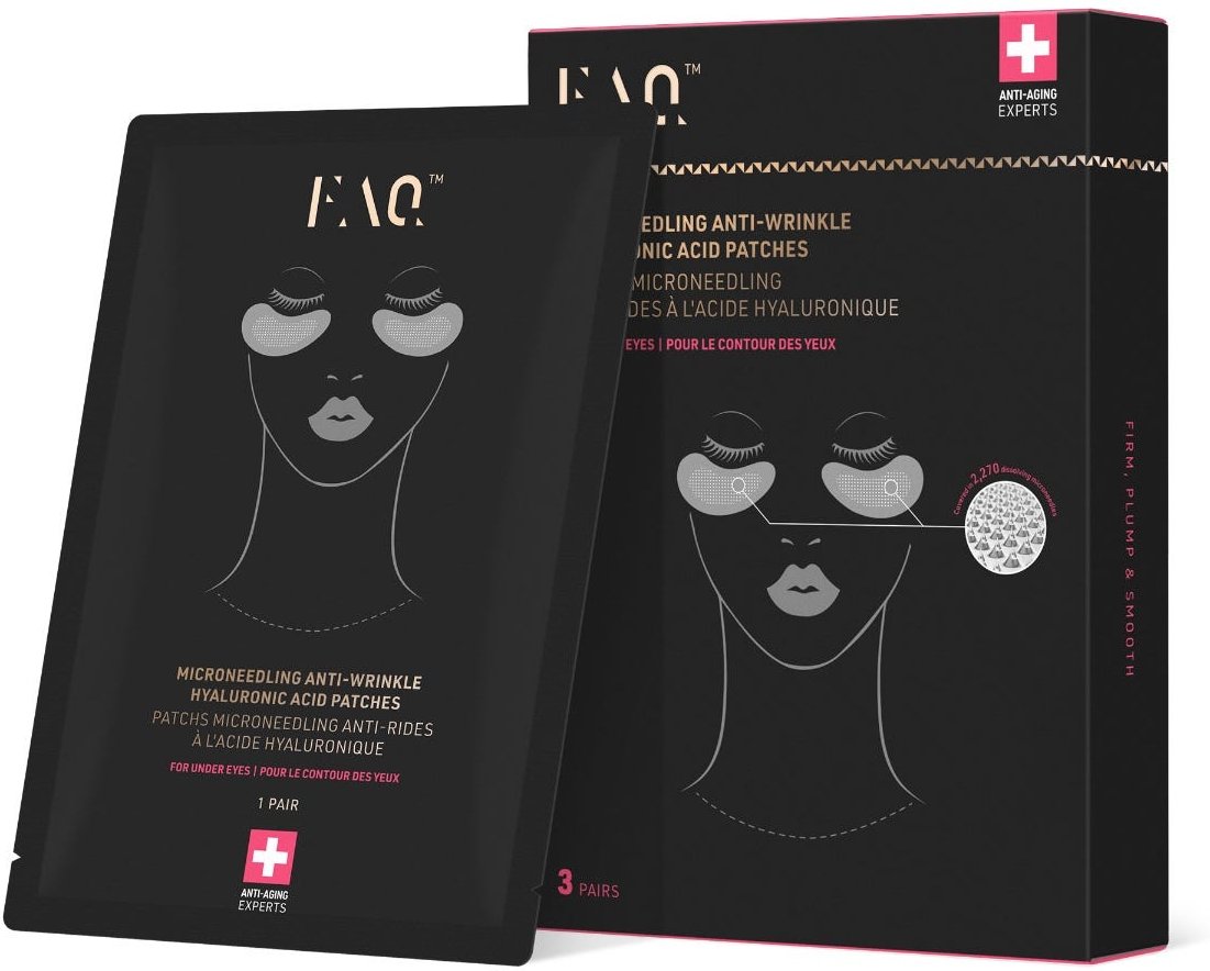 FAQ Swiss Microneedling Anti-Wrinkle Hyaluronic Acid Patches For Under Eyes