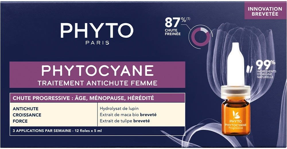 Phyto Phytocyane Ampullen-Kur Progressiver Haarausfall Frau doppelt angelegt