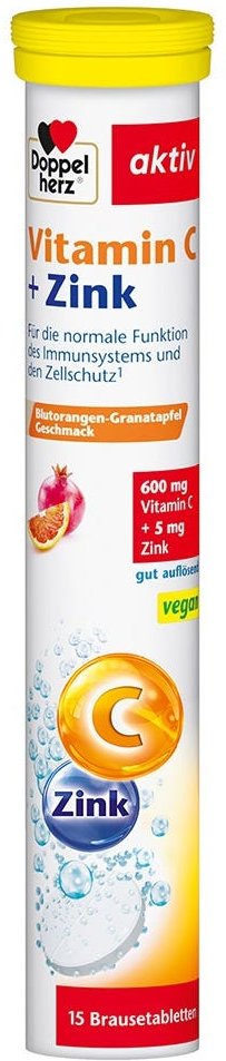 Doppelherz Vitamin C + Zink Brausetabletten 15 Stück