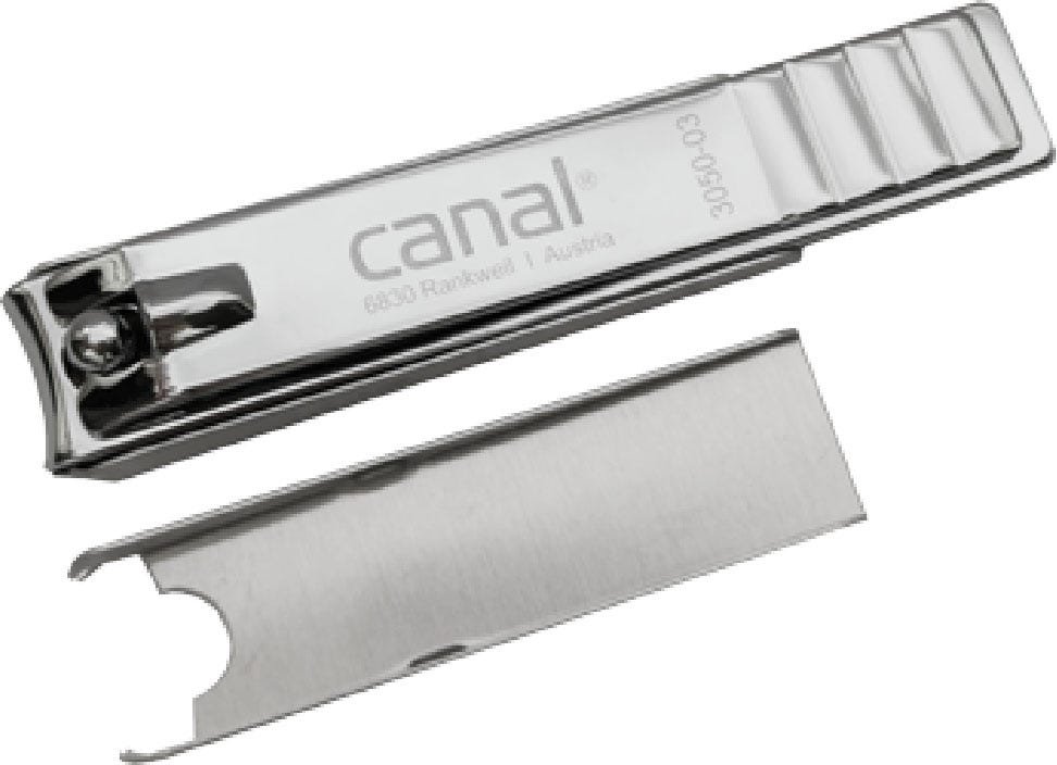 Canal Fußnagelknipser mit Auffangschale 80 mm