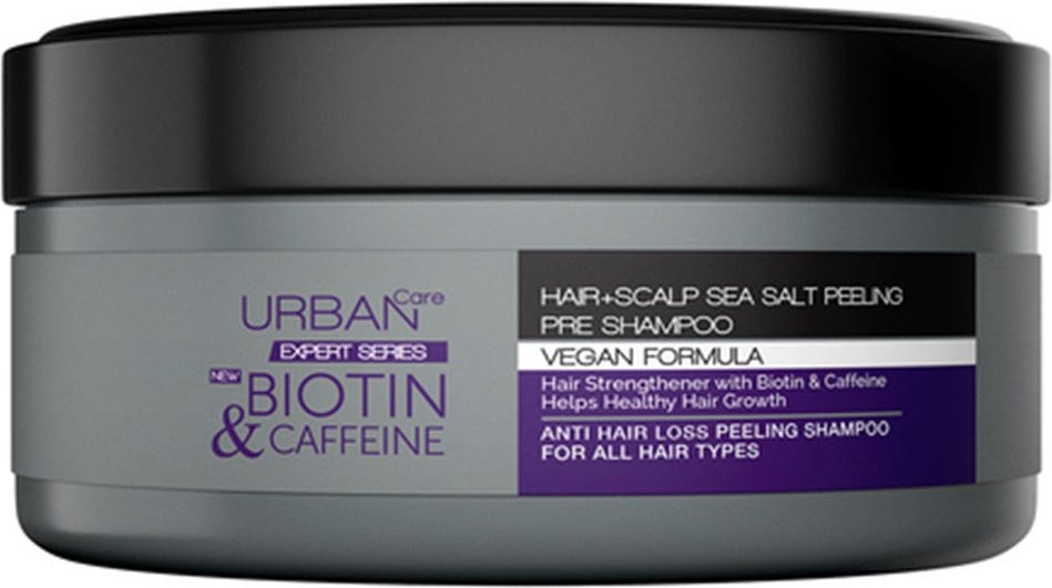 URBAN Care Expert Biotin & Caffein Sea Salt Peeling Pre-Shampoo 200 ml