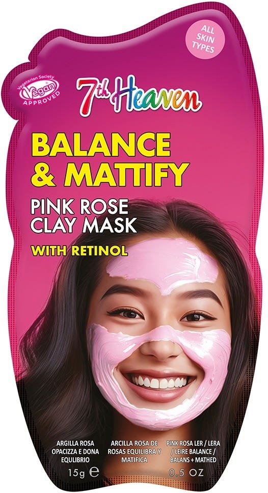 7th Heaven Pink Rose Clay with Retinol 15 g