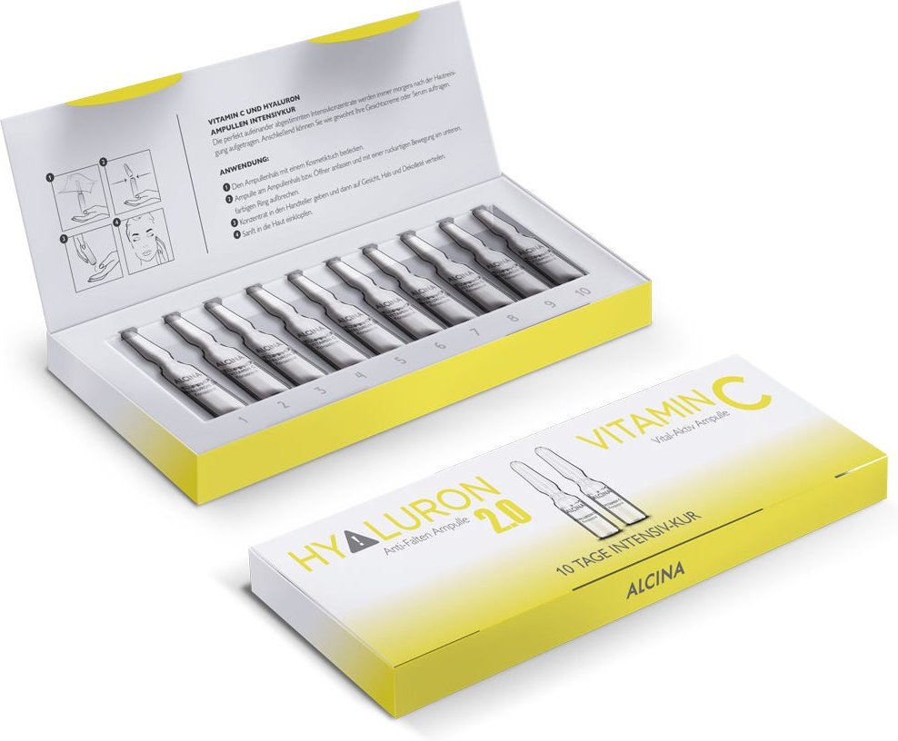 Alcina Hyaluron 2.0 & Vitamin C Kur 10x 1 ml