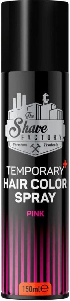 The Shave Factory Temporary+ Hair Color Spray Pink 150 ml
