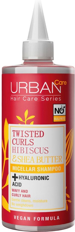 URBAN Care Twisted Curls Hibiscus & Shea Bitter Micellar Shampoo 340 ml