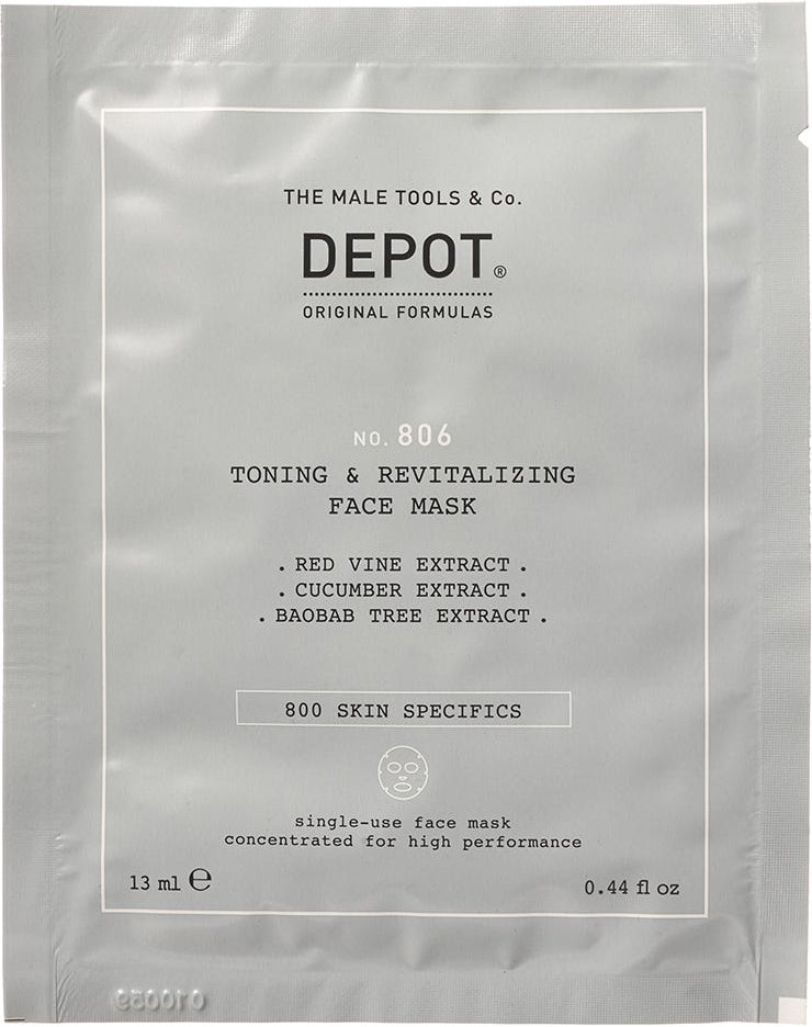 DEPOT 806 Toning & Revitalizing Face Mask Box 12 x 13 ml