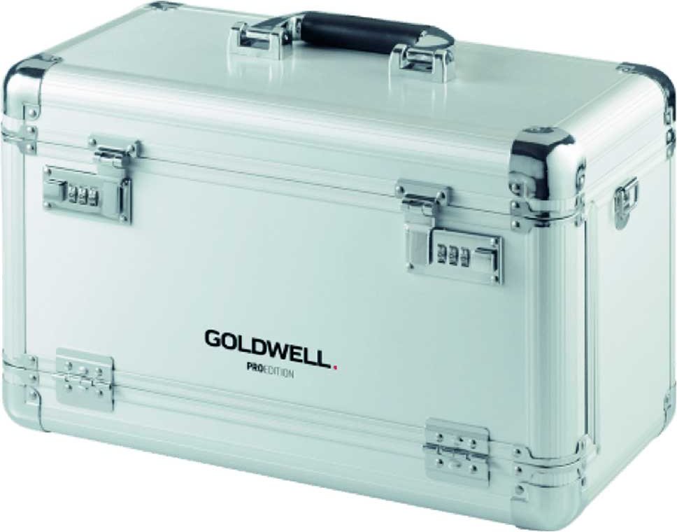 Goldwell Alu-Werkzeugkoffer mit dem Goldwelllogo