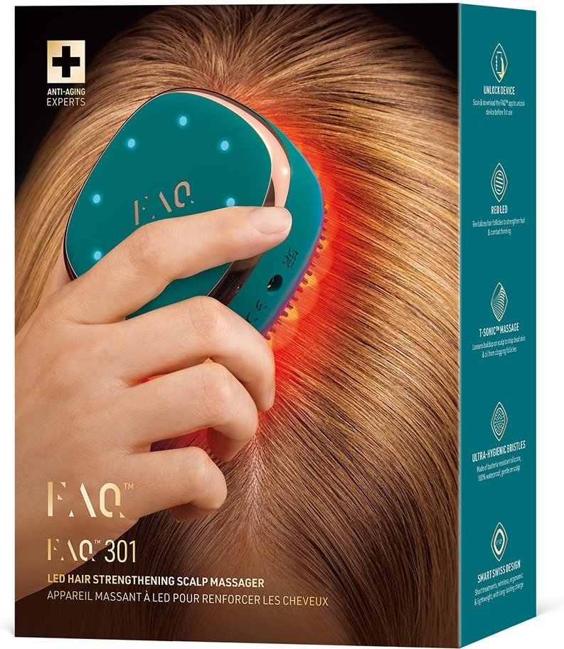 FAQ Swiss 301 LED Hair Strengthening Scalp Massager