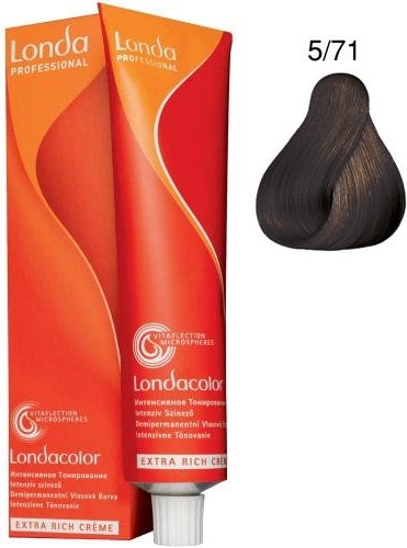 Londa Demi-Permanent Color Creme 5/71 Hellbraun Braun-Asch 60 ml
