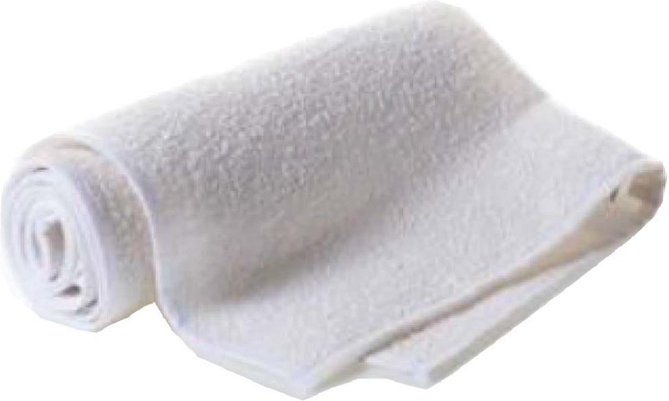 Klar's Leinenfrotté Handtuch Reinweiß Uni