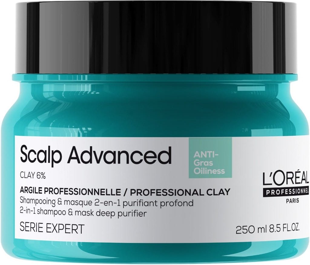 L'Oréal Professionnel Paris Série Expert Scalp Advanced Anti-Oiliness 2in1 Deep Purifier Clay 250 ml