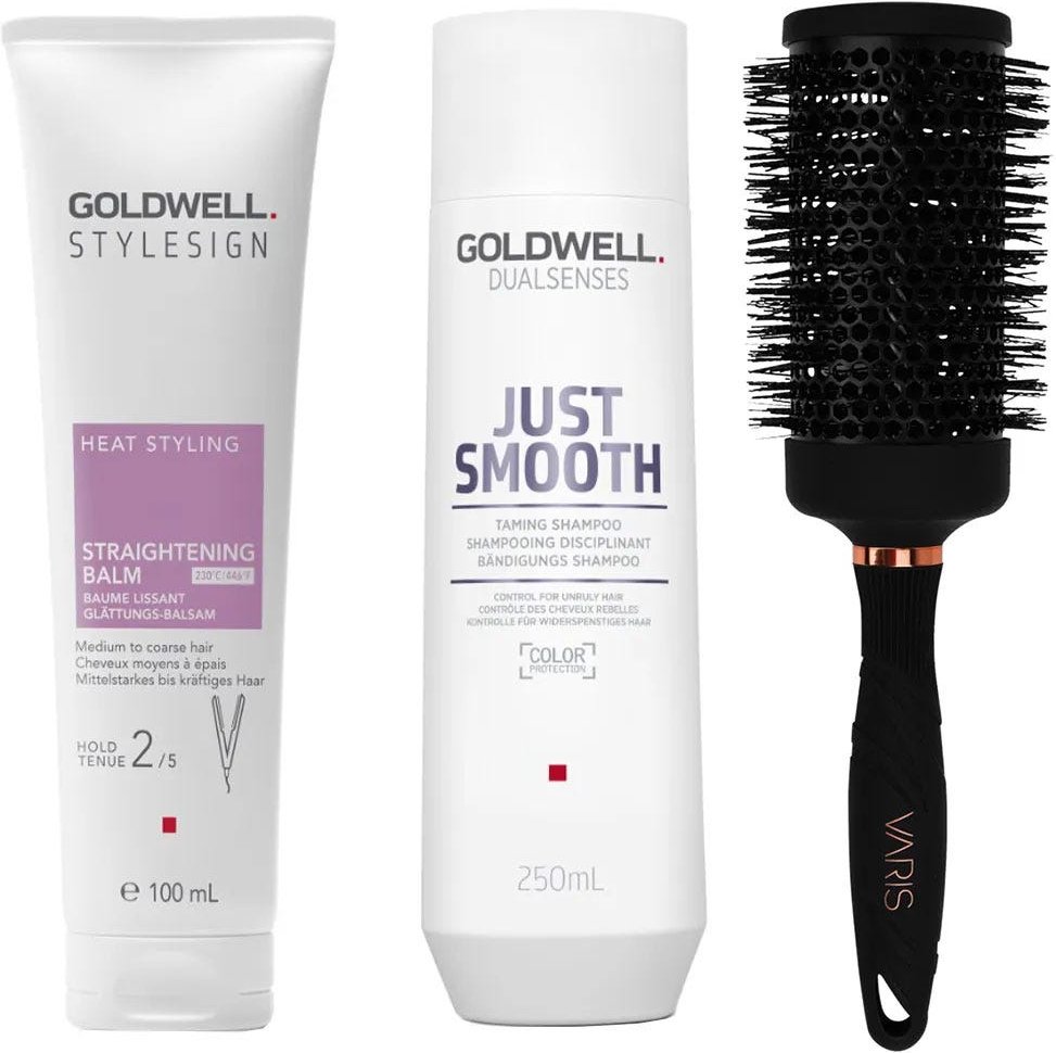 Goldwell & VARIS Glättendes Pflege & Föhn Bundle