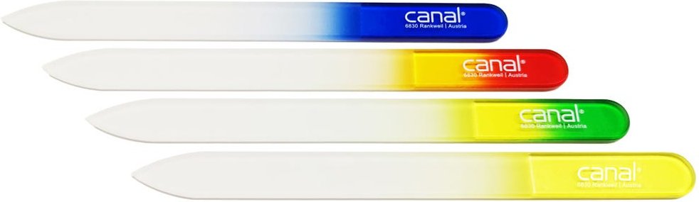 Canal Hartglasfeile farbiger Verlauf 140 mm