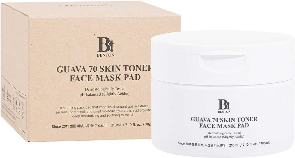 Benton Guava Skin Toner Face Mask Pad 70 Stück