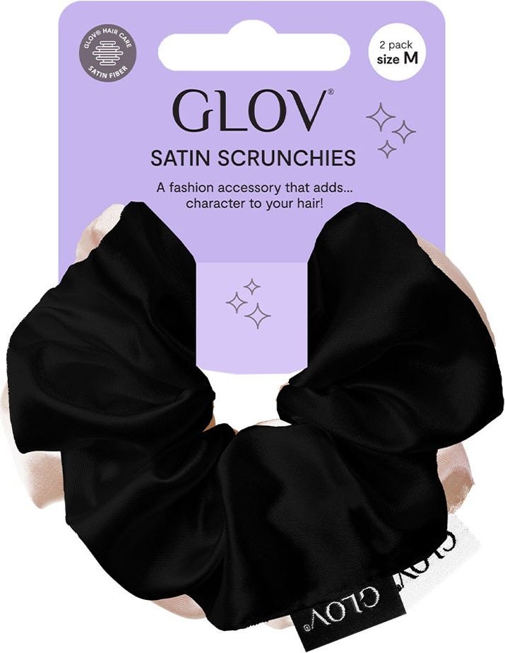 GLOV Scrunchies 2 Pack M - Champagne & Black