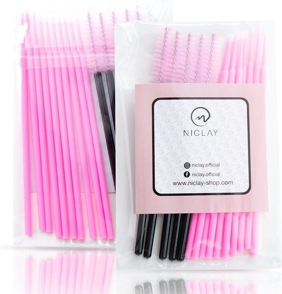 NICLAY Microbürstchen & Mascarabürsten Set