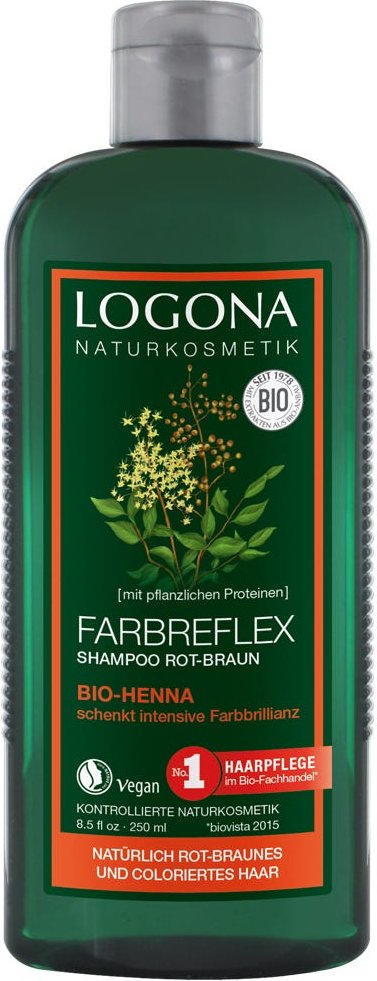 LOGONA Farbreflex Shampoo Rot-Braun Bio-Henna 250 ml