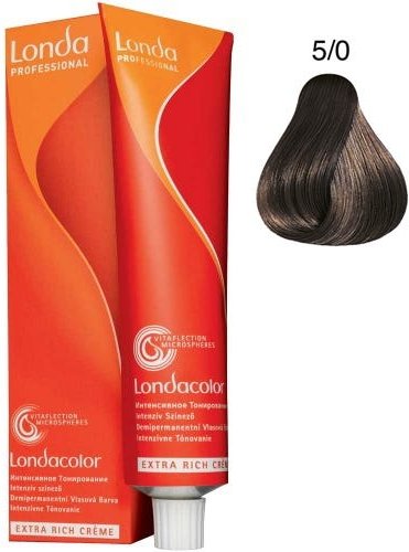 Londa Demi-Permanent Color Creme 5/0 Hellbraun 60 ml