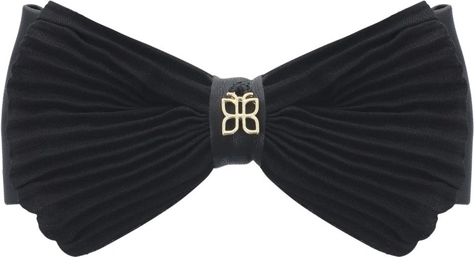 PARSA Beauty Patentspange Schleife schwarz