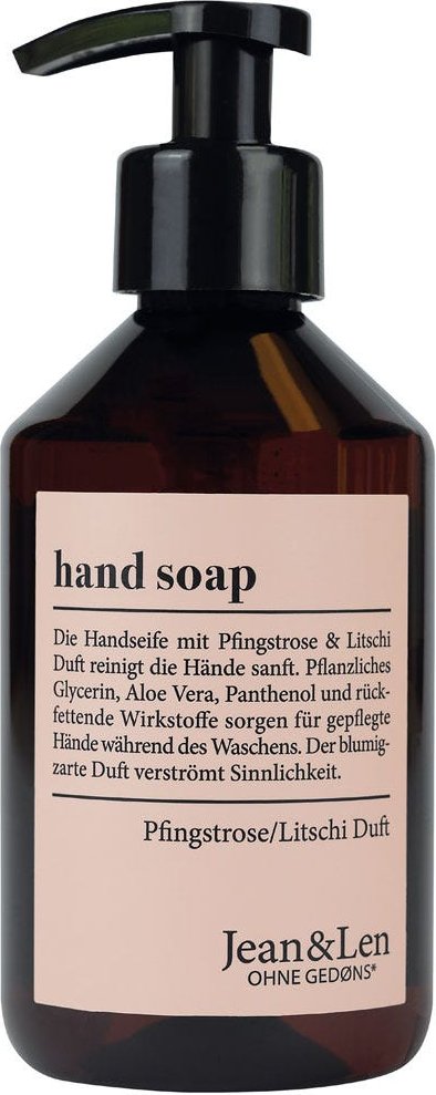 Jean & Len Handseife Pfingstrose & Litschi 250 ml