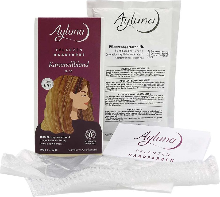 Ayluna Pflanzenhaarfarbe Karamellblond 100 g
