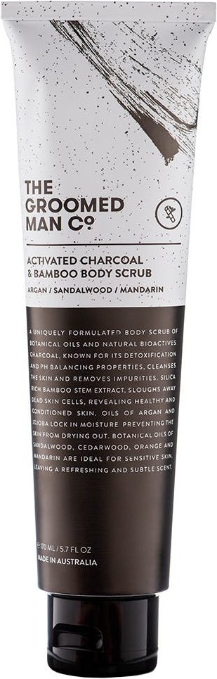 The Groomed Man Activated Charcoal Body Scrub 170 ml