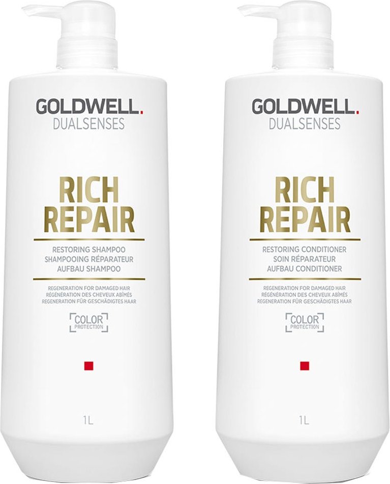 Goldwell Dualsenses Rich Repair Bundle Shampoo + Conditioner 2x1000 ml