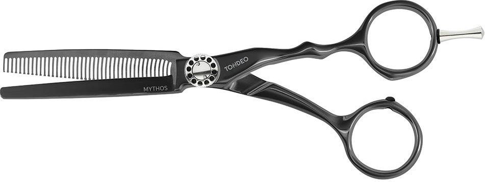 Tondeo Modelierschere MYTHOS BLACK Offset 5.75 Wave (36) CONBLADE