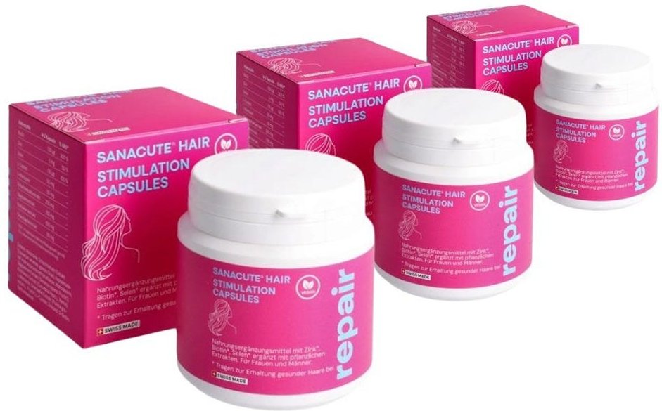 SANACUTE HAIR Stimulation Capsules 3 Monats Bundle