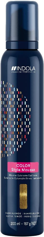 Indola Color Style Mousse Dunkel Blond 200 ml