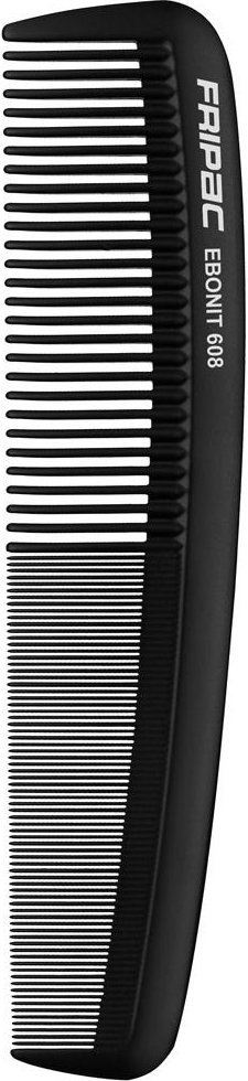 Fripac-Medis Matt Black 608 Damenkamm mittelgroß 20 cm