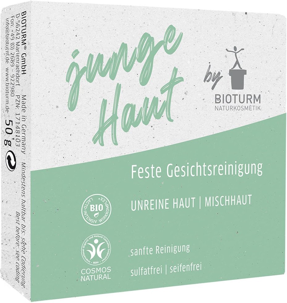 Thumbnail - BIOTURM Feste Gesichtsreiningung junge Haut 50 g