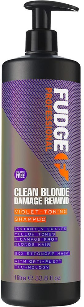 Fudge Clean Blonde Damage Rewind Viollett Toning Shampoo 1000 ml