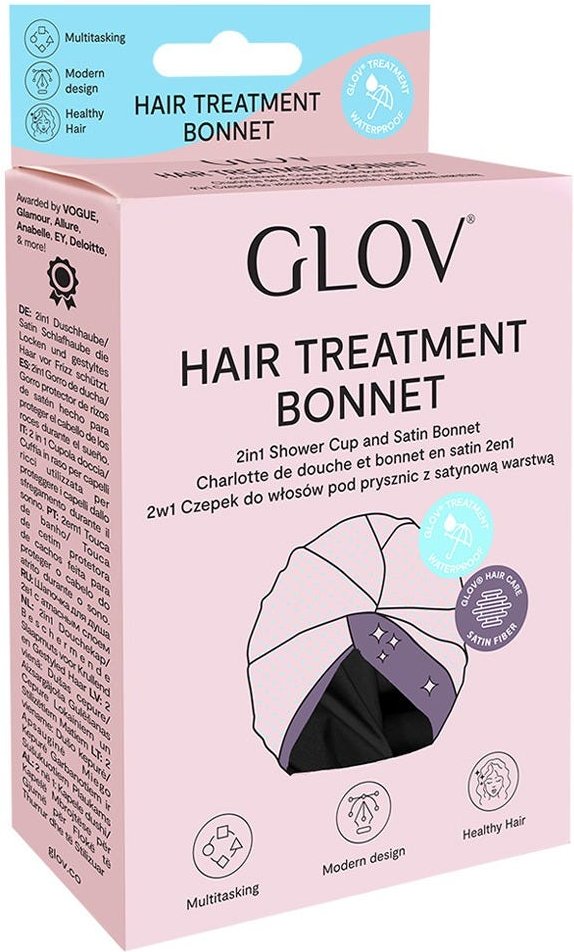 GLOV Hair Bonnet Hair Treatment Bonnet - Black