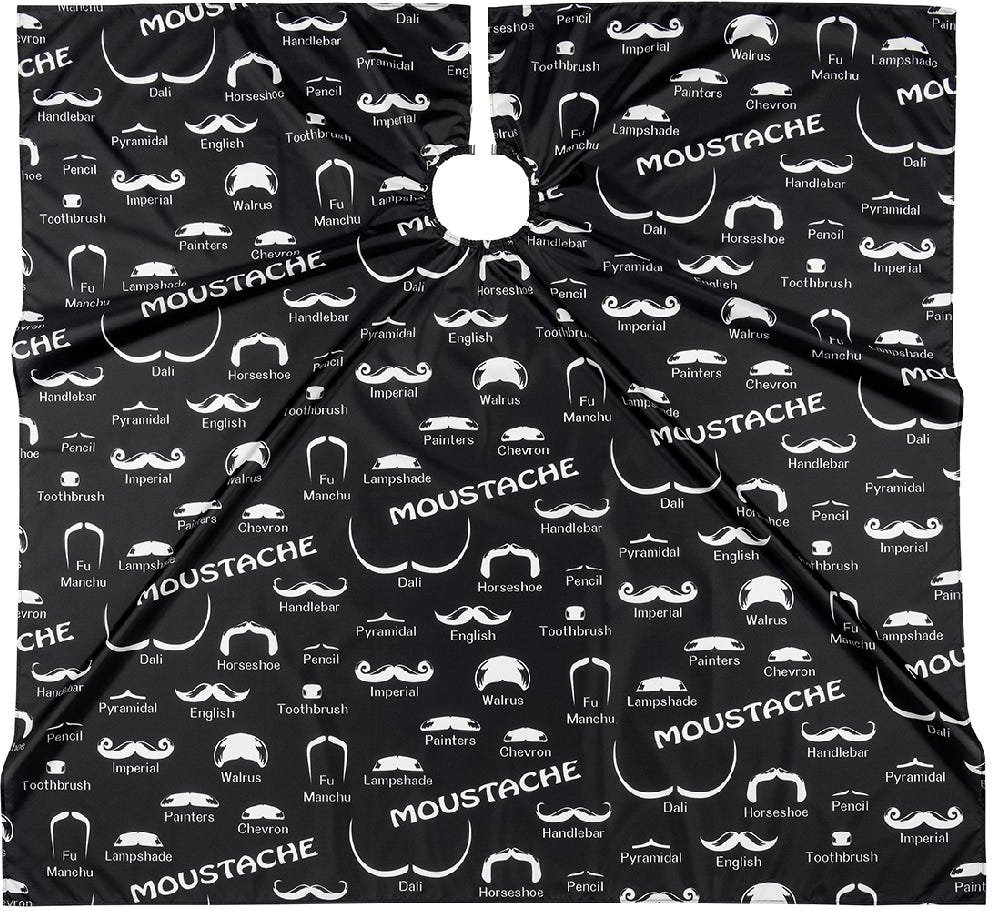 Comair Barber Umhang Moustache 144 x 140 cm