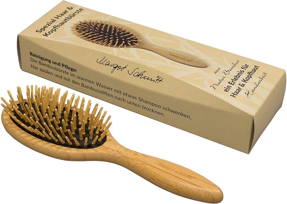 Margot Schmitt Pneumassage Bürste Oval Bambus