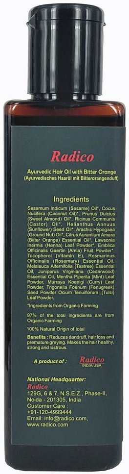 Thumbnail - Radico Ajurvedisches Haaröl Bitterorange 200 ml