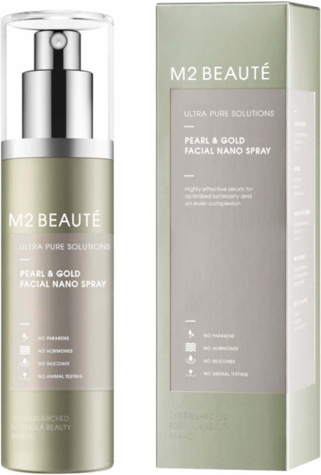M2 Beauté Ultra Pure Solutions Pearl & Gold Facial Nano Spray 75 ml