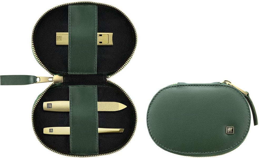 Zwilling Maniküre Pediküre Set 3tlg. mit Kompakt-Nagelknipser grün